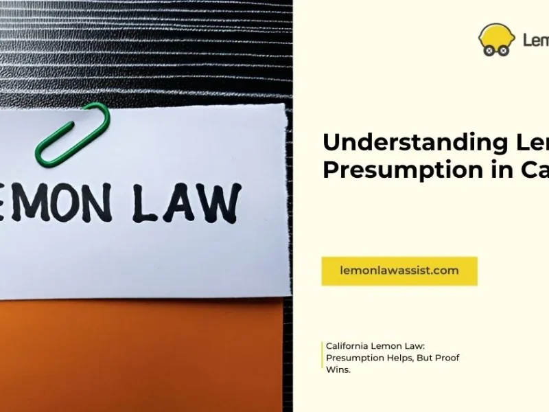 Understanding Lemon Law Presumption in California