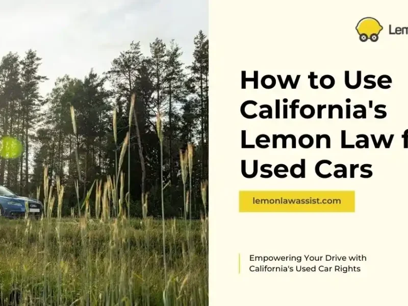 How to Use California’s Lemon Law for Used Cars