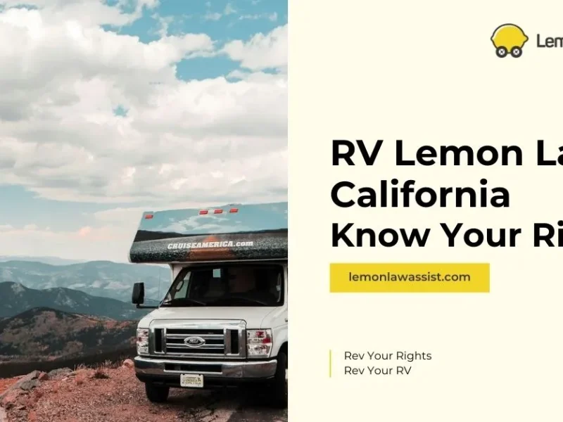 RV Lemon Law in California: Know Your Rights!