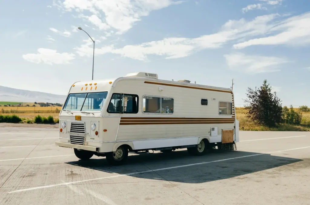 rv in parking lot