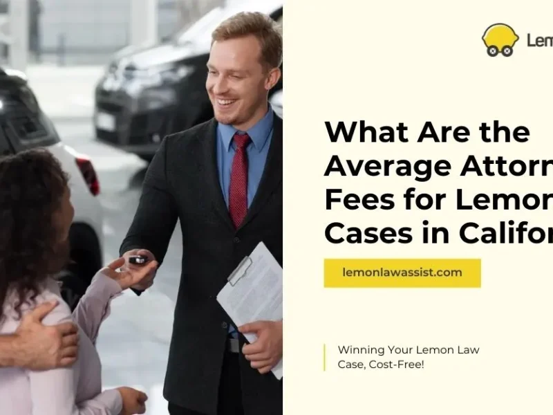 What Are the Average Attorney Fees for Lemon Law Cases in California?