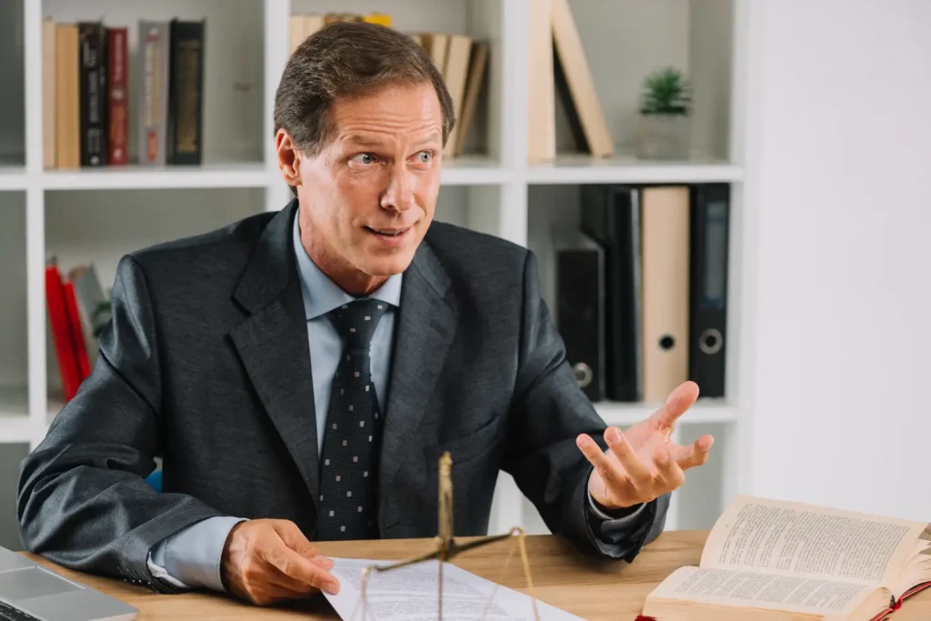 lawyer having conversation, lemonlawassist