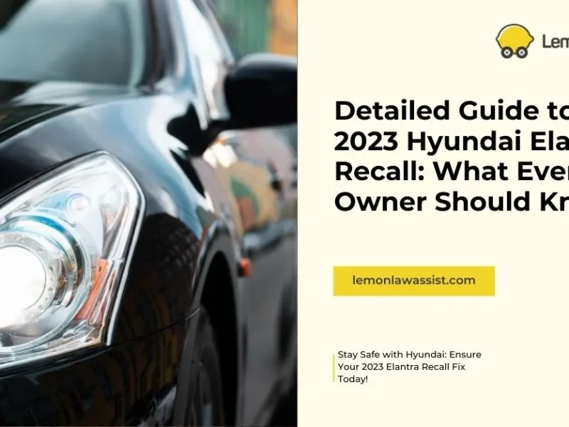 Detailed Guide to the 2023 Hyundai Elantra Recall: What Every Owner Should Know