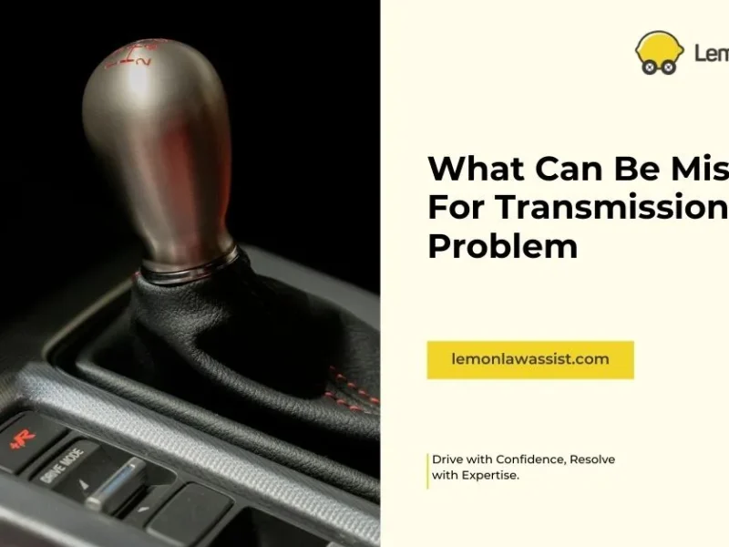 What Can Be Mistaken For Transmission Problem
