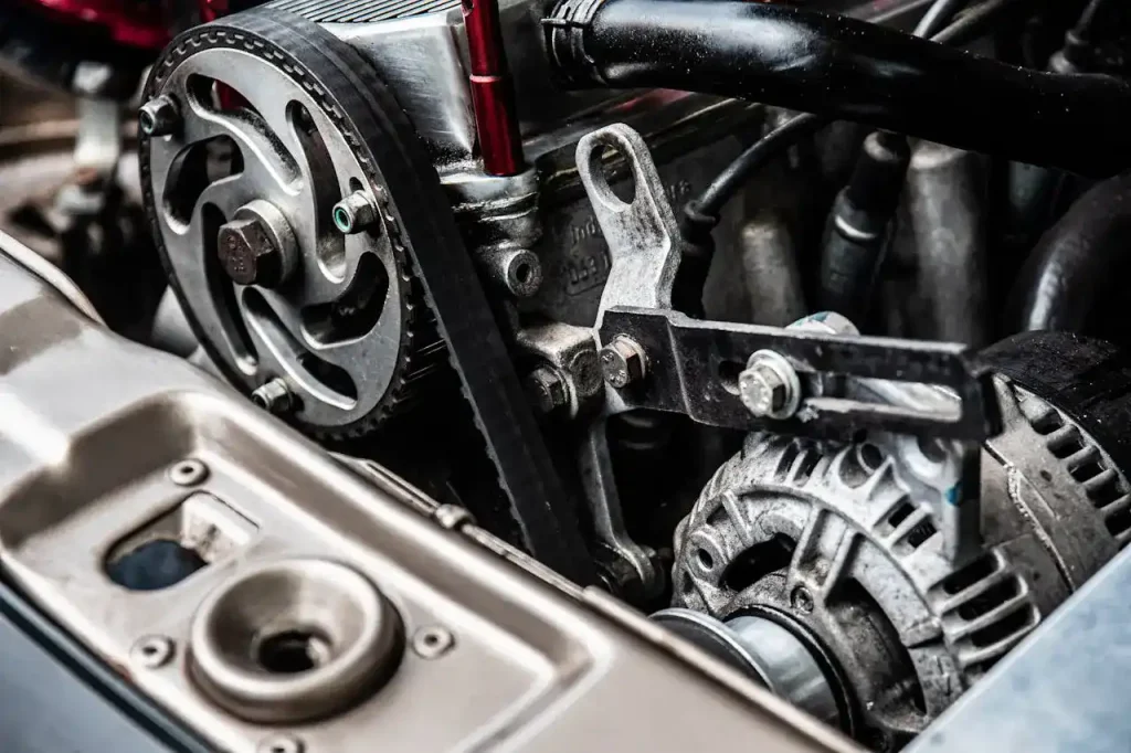 Close-up photo of black and silver car engine, lemonlawassist