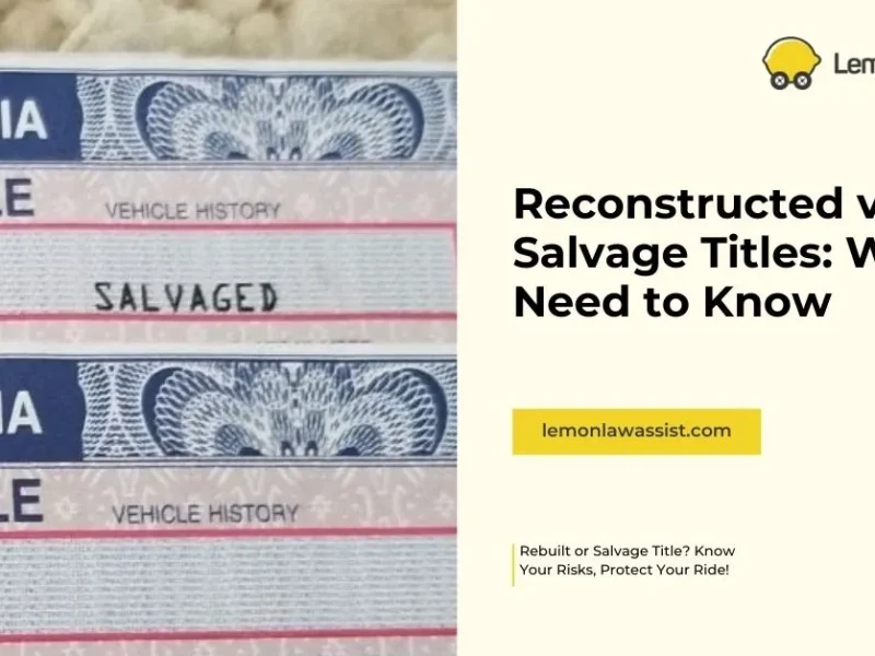Reconstructed vs. Salvage Titles: What You Need to Know