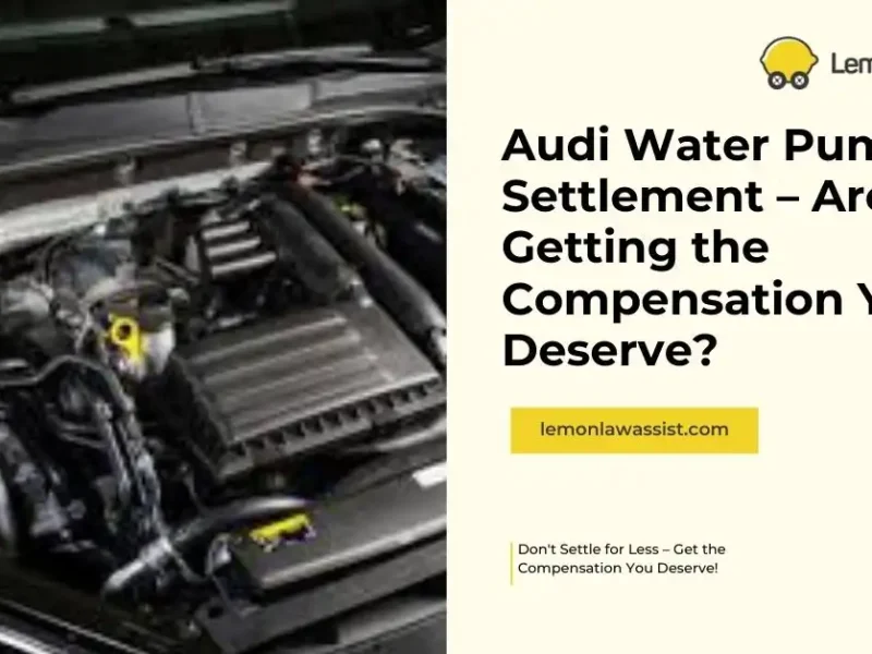 Audi Water Pump Settlement – Are You Getting the Compensation You Deserve?