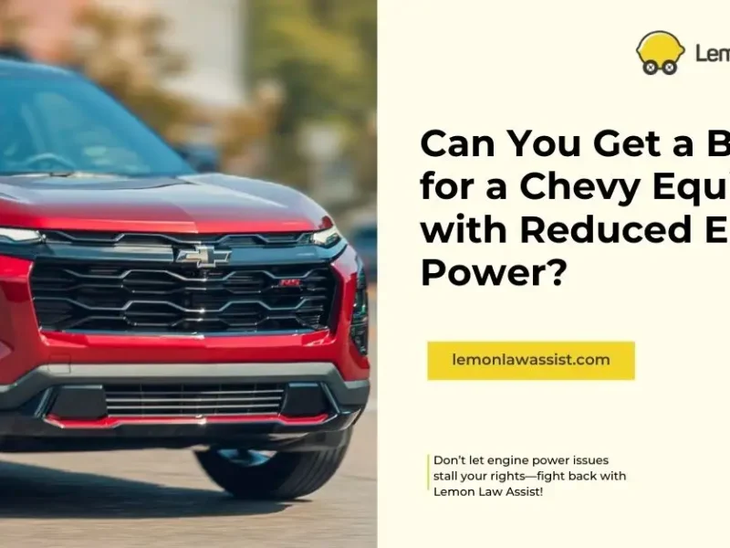 Is There a Buyback Available for Chevy Equinox Reduced Engine Power?