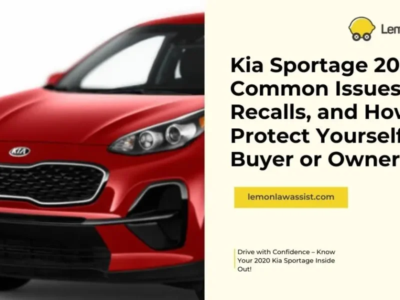 Kia Sportage 2020: Common Issues, Recalls, and How to Protect Yourself as a Buyer or Owner